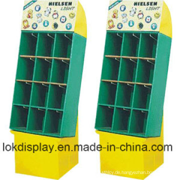 9 Zellen Merchandiser Karton Display Racks, Papier Display Ständer